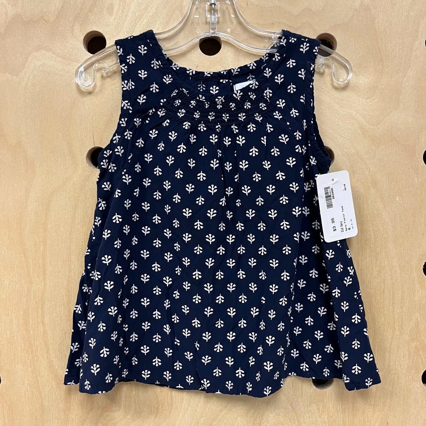 Navy Floral Tank