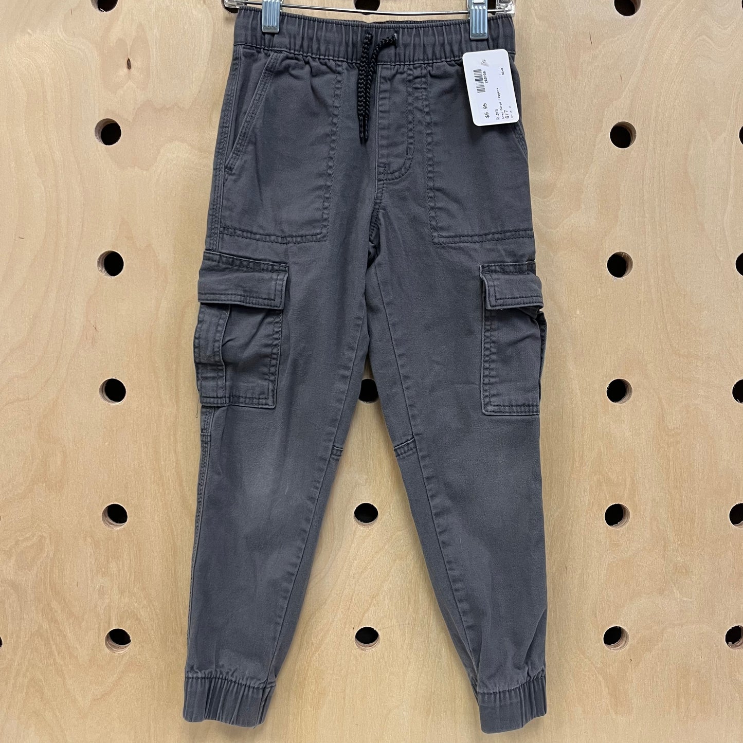 Grey Cargo Joggers