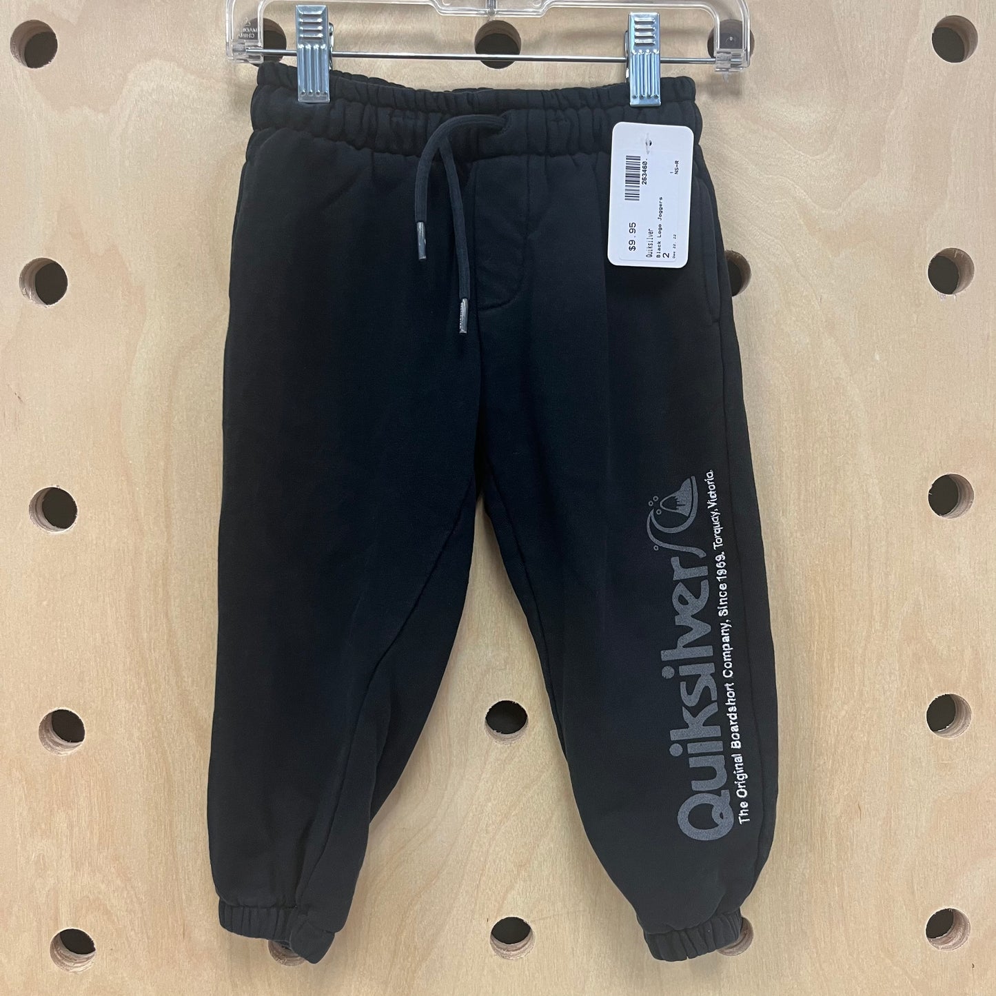 Black Logo Joggers