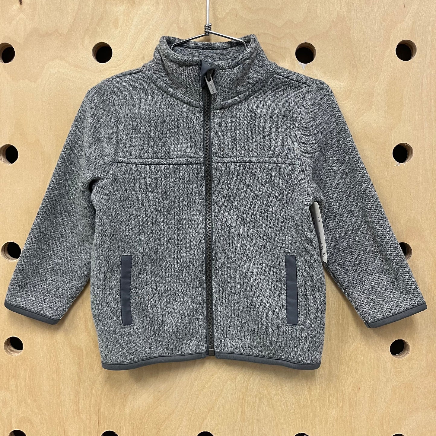Grey Fleece Zip Up