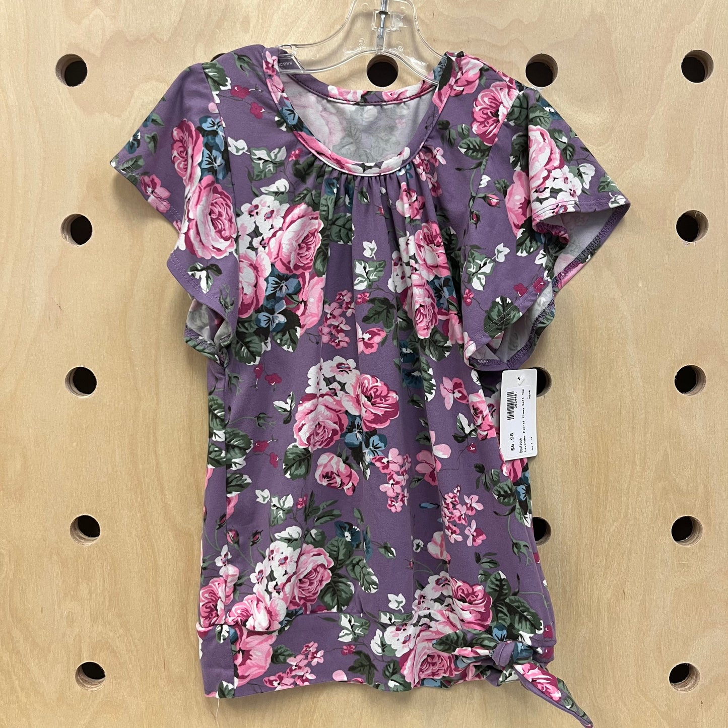 Lavender Floral Flowy Soft Top