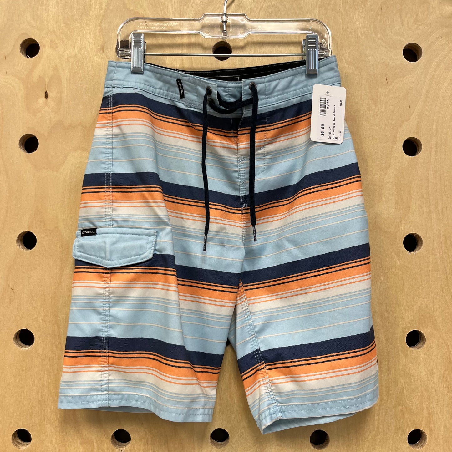 Blue Striped Board Shorts