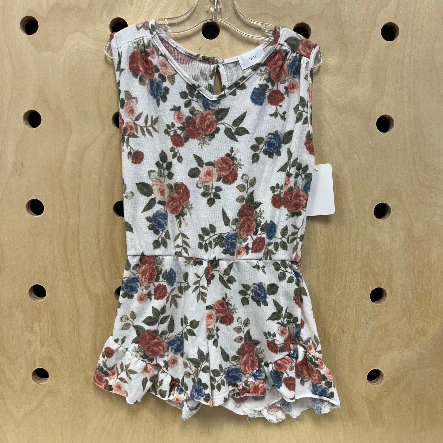 White Floral Soft Romper