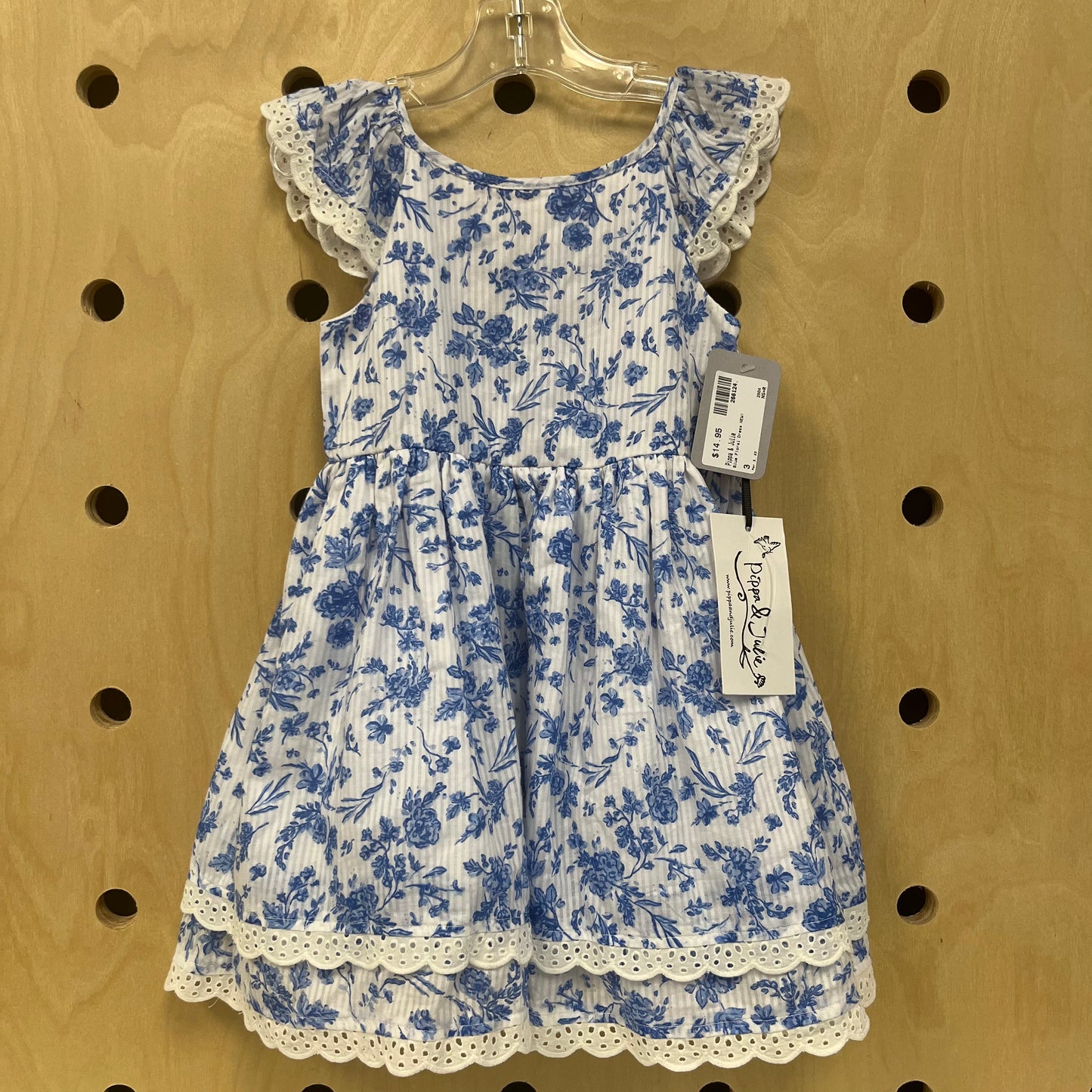 Blue Floral Dress NEW!