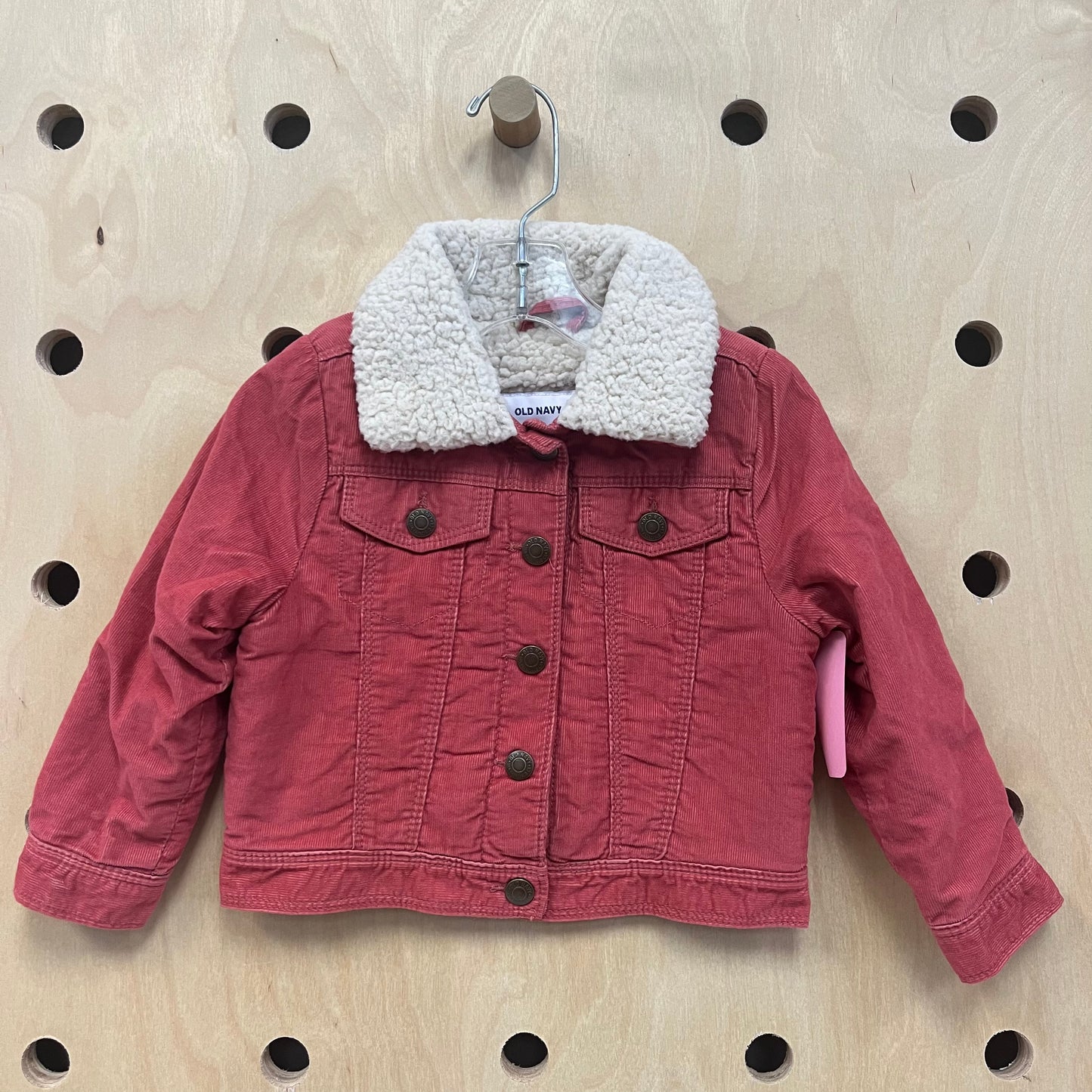 Red Sherpa Lined Jacket