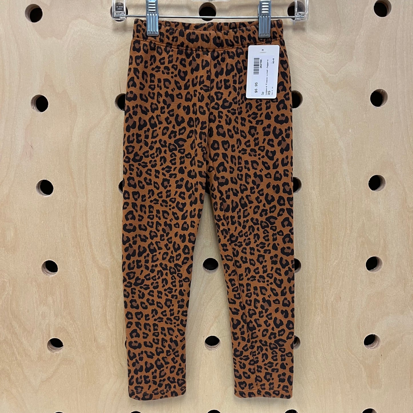 Leopard Fleece Lined Leggings
