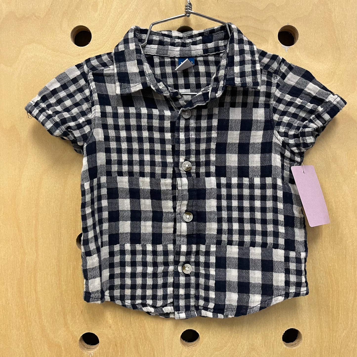 Blue Plaid Button Up