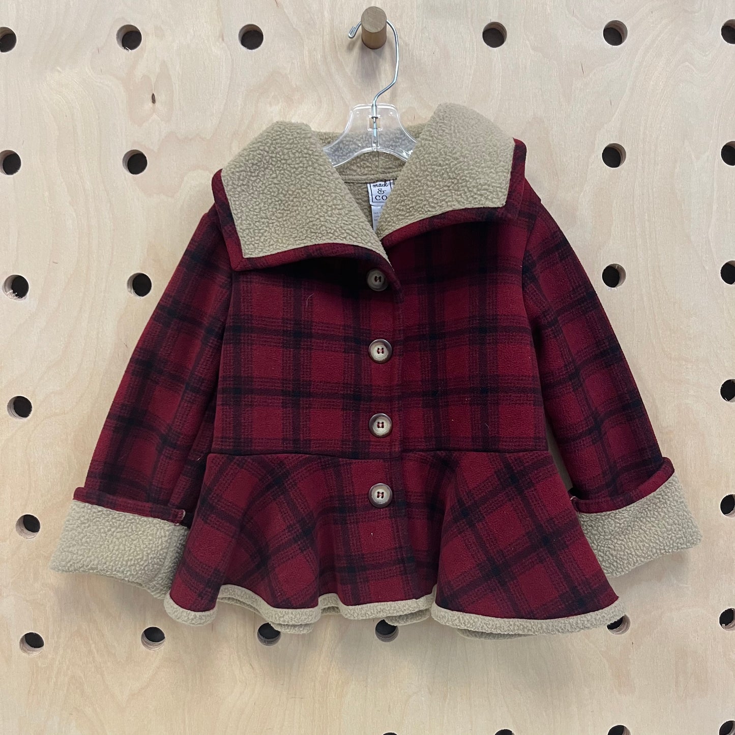 Burgundy Plaid Shacket