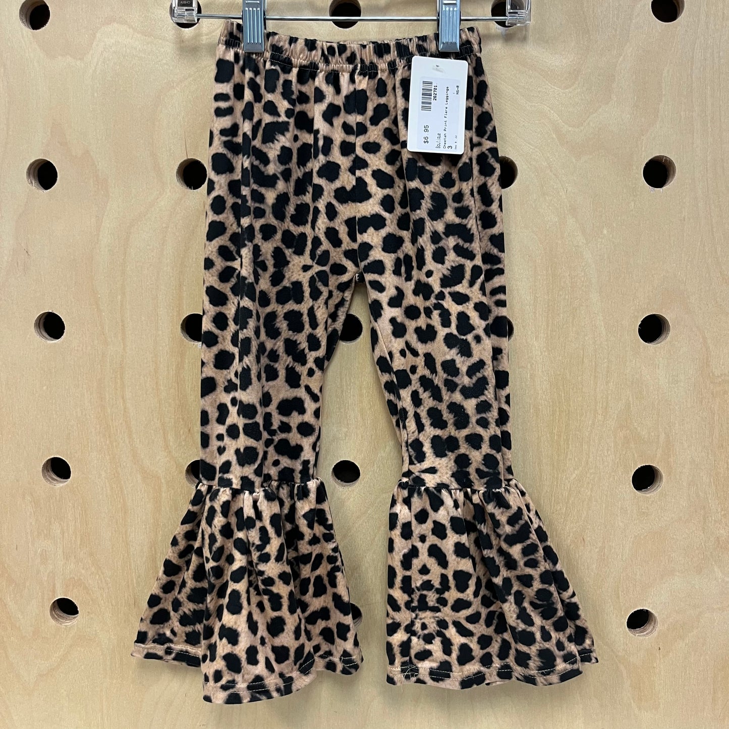 Cheetah Print Flare Leggings