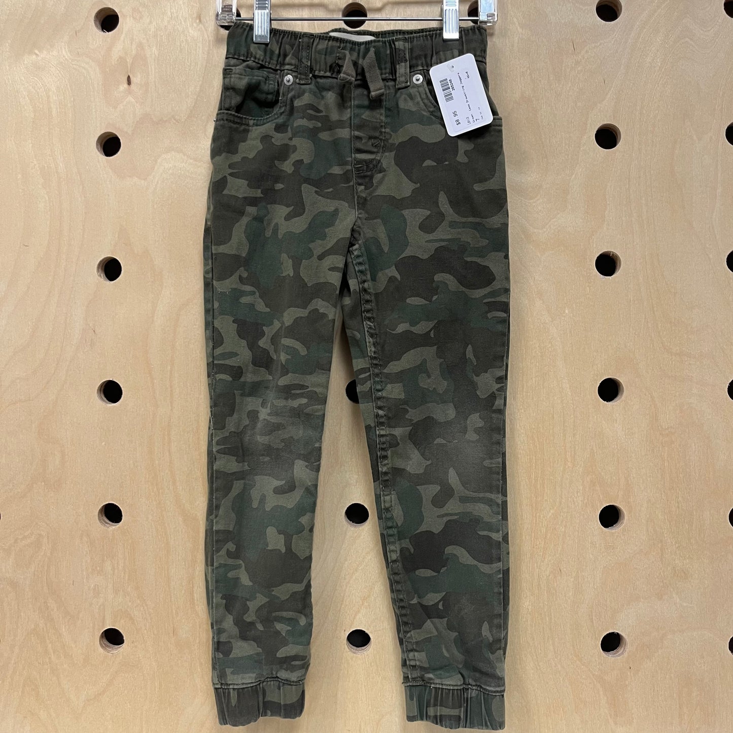 Green Camo Drawstring Joggers
