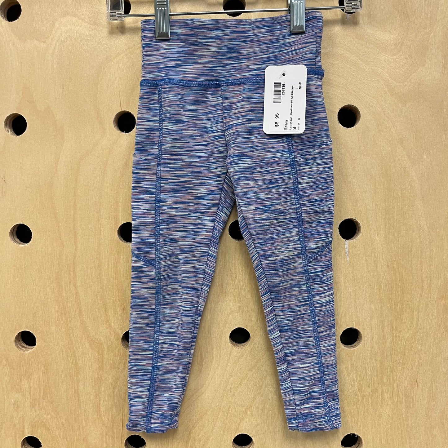 Lavender Heathered Leggings