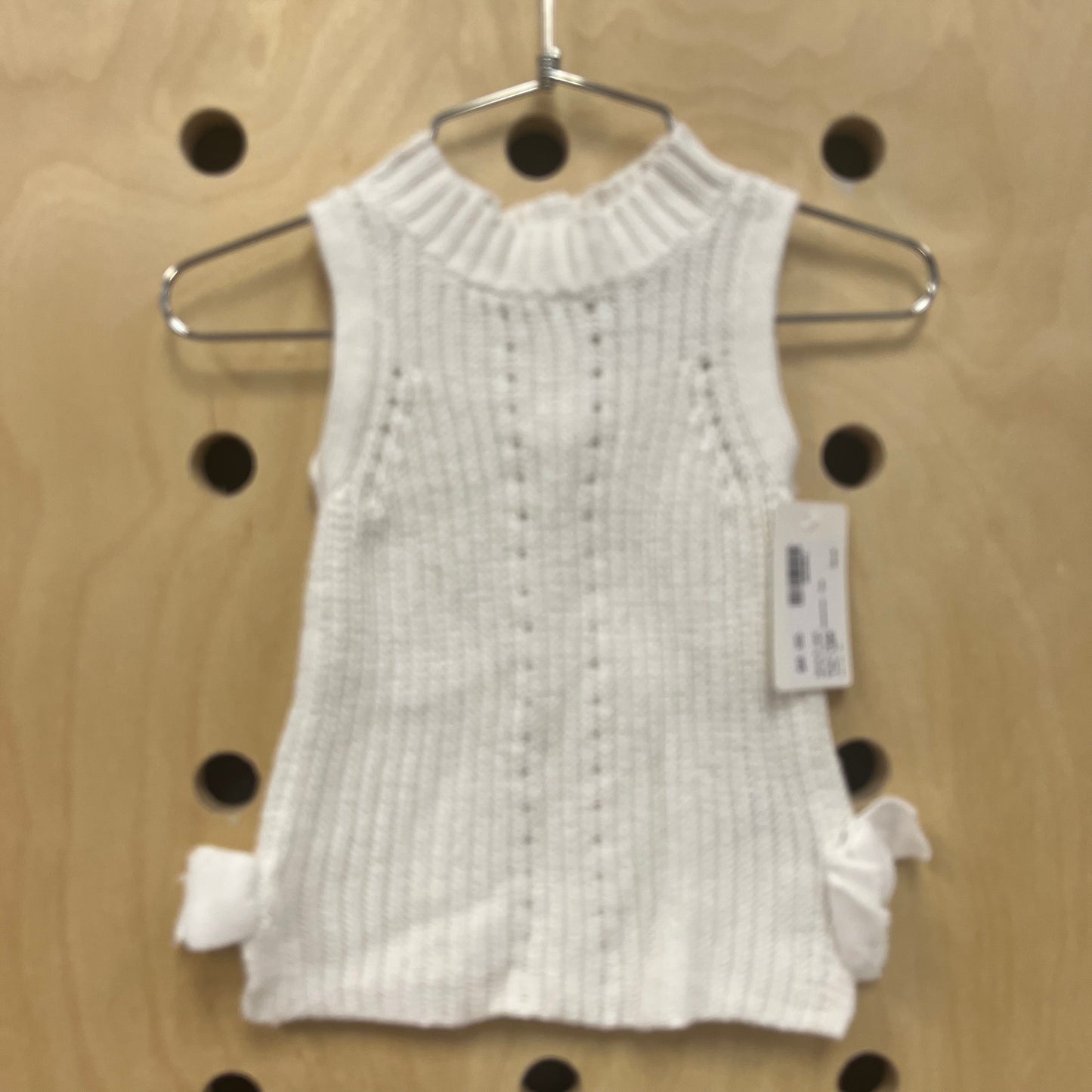 White Knit Sweater Top