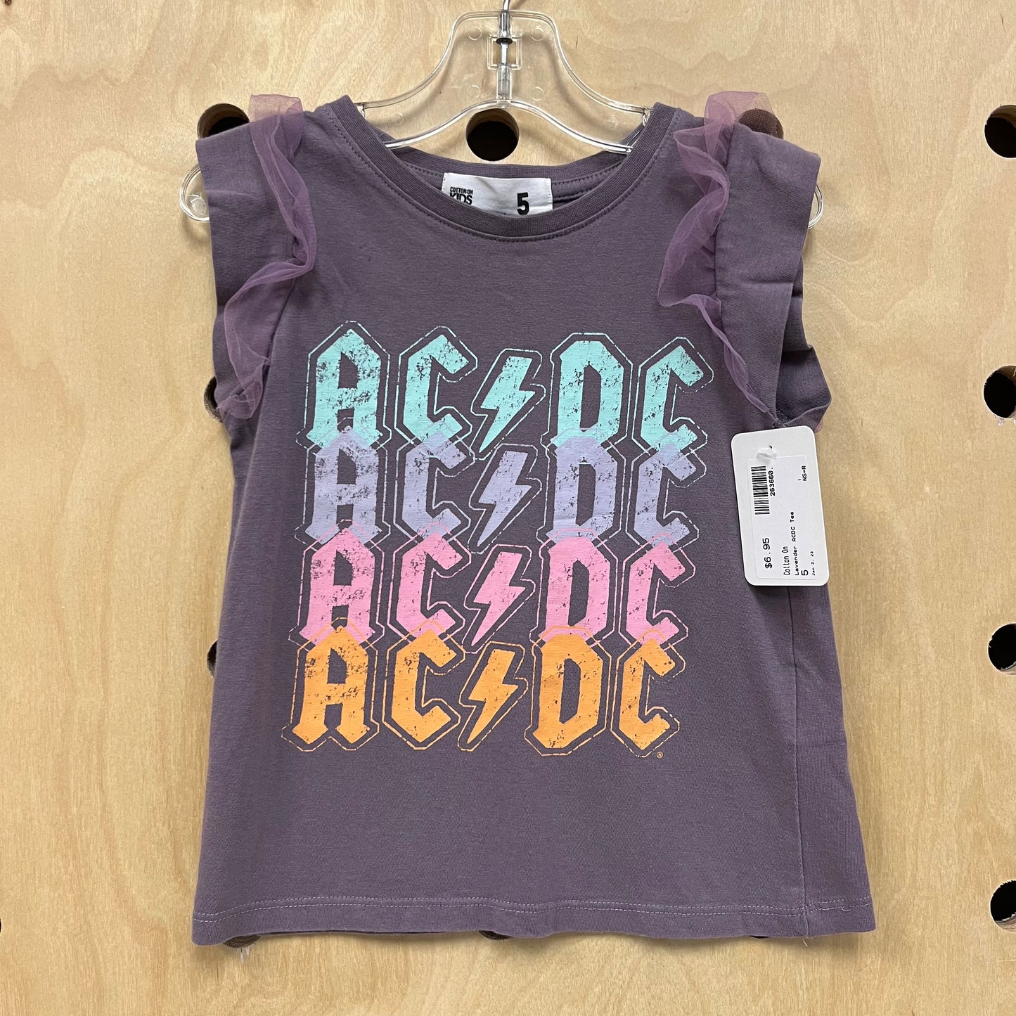 Lavender AC/DC Tee