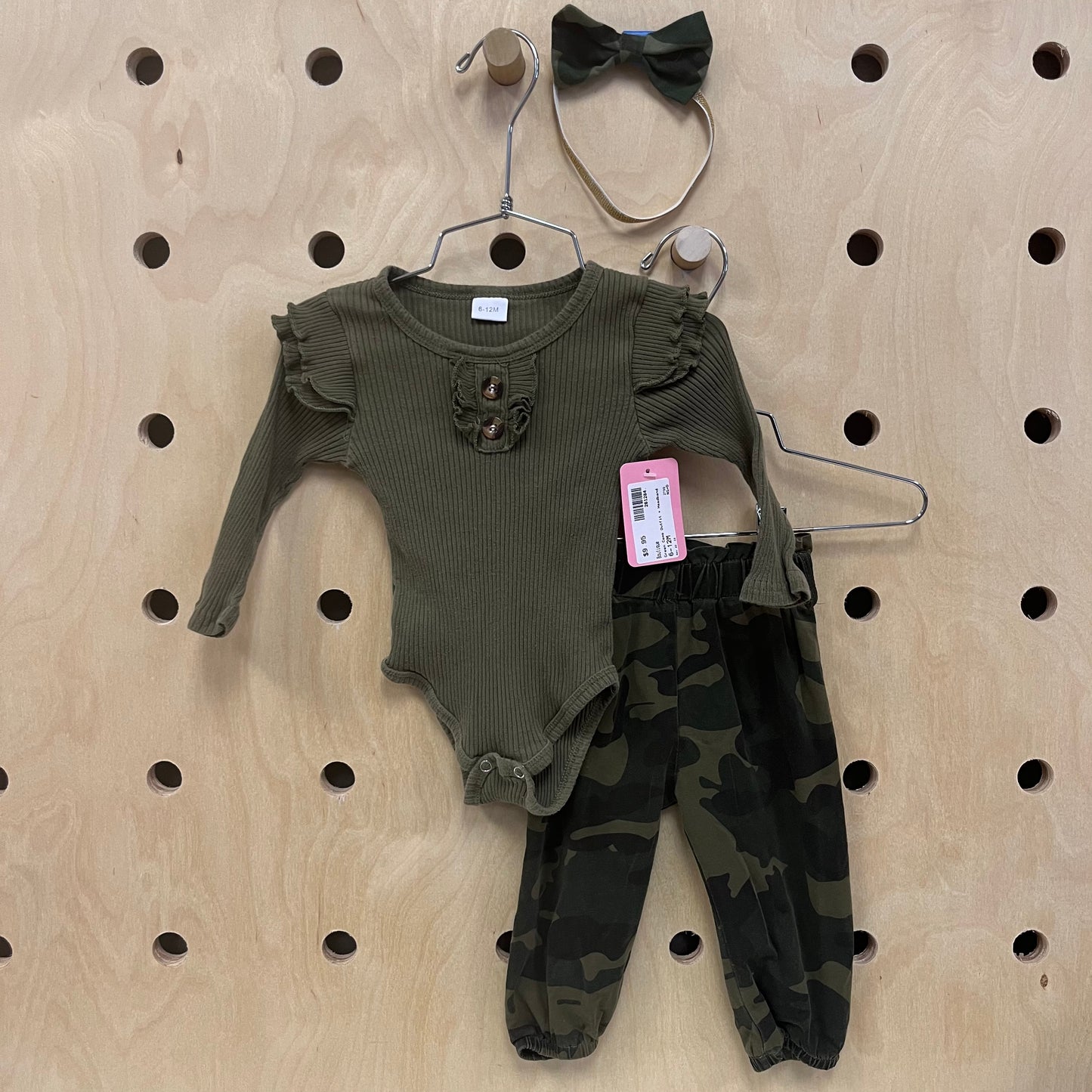 Green Camo Outfit + Headband