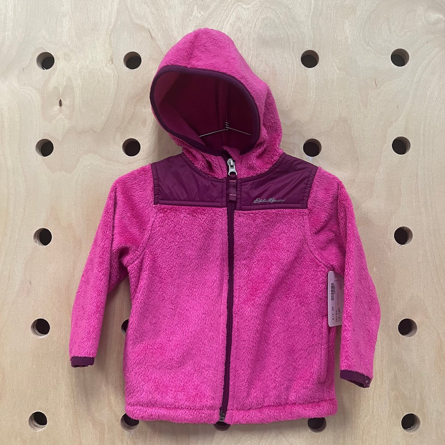 Pink Fleece Zip Hoodie