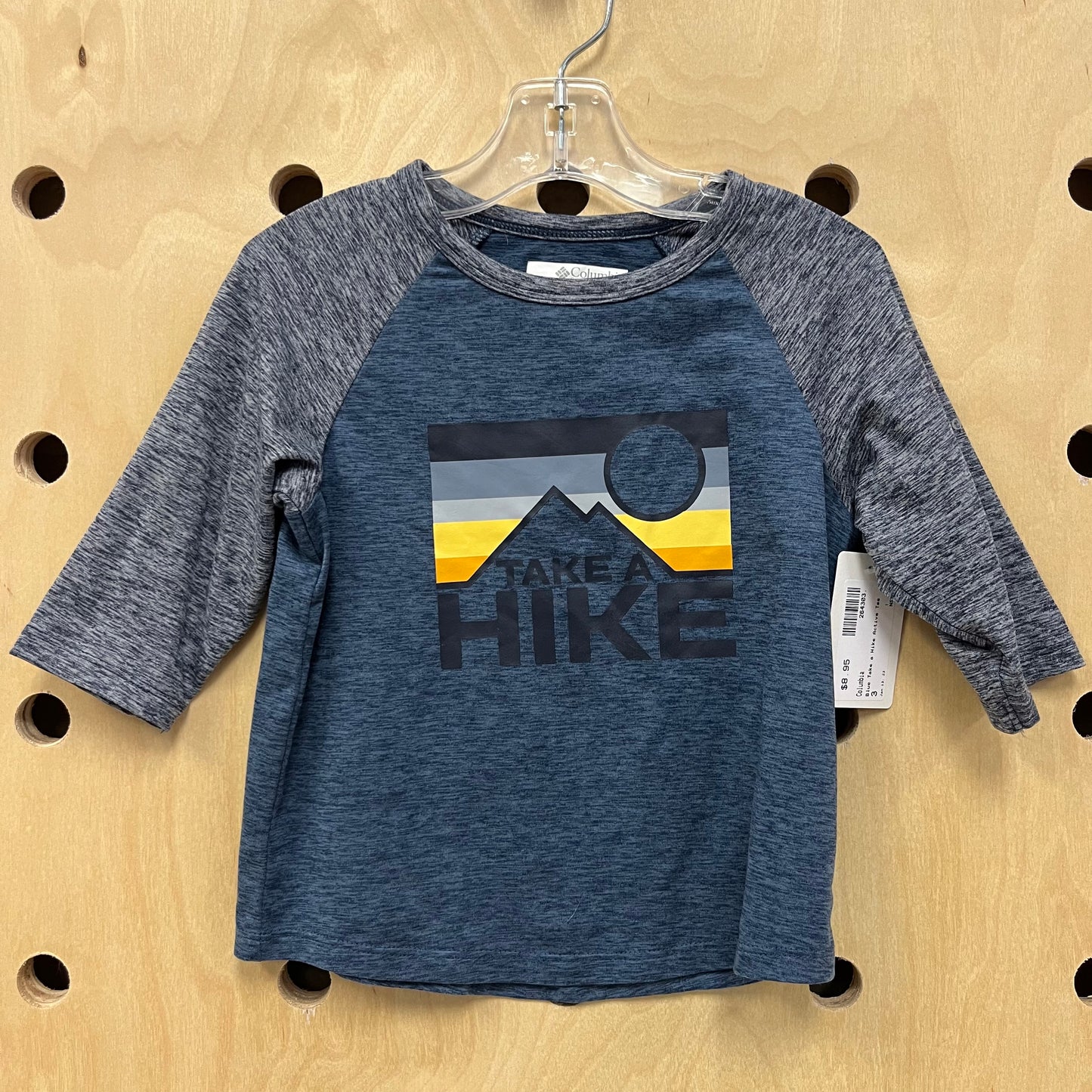 Blue Take a Hike Active Tee