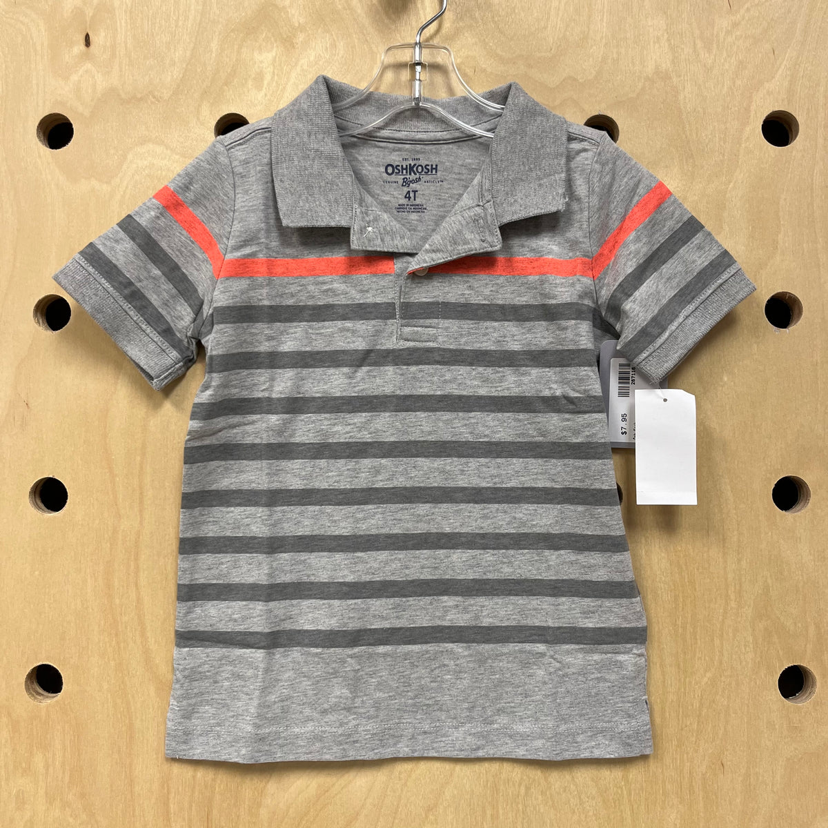 Grey & Orange Polo NEW!