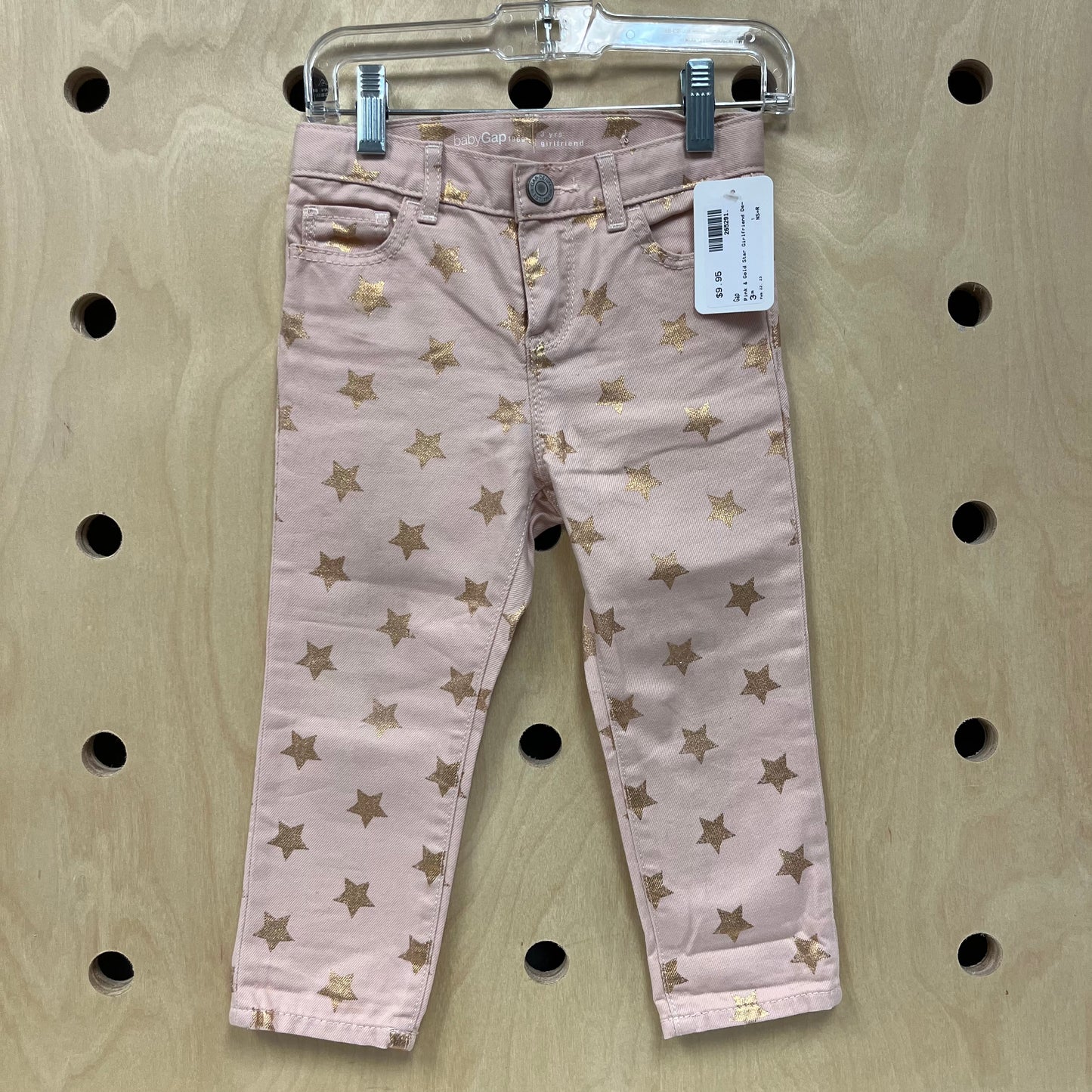 Pink & Gold Star Girlfriend Denim