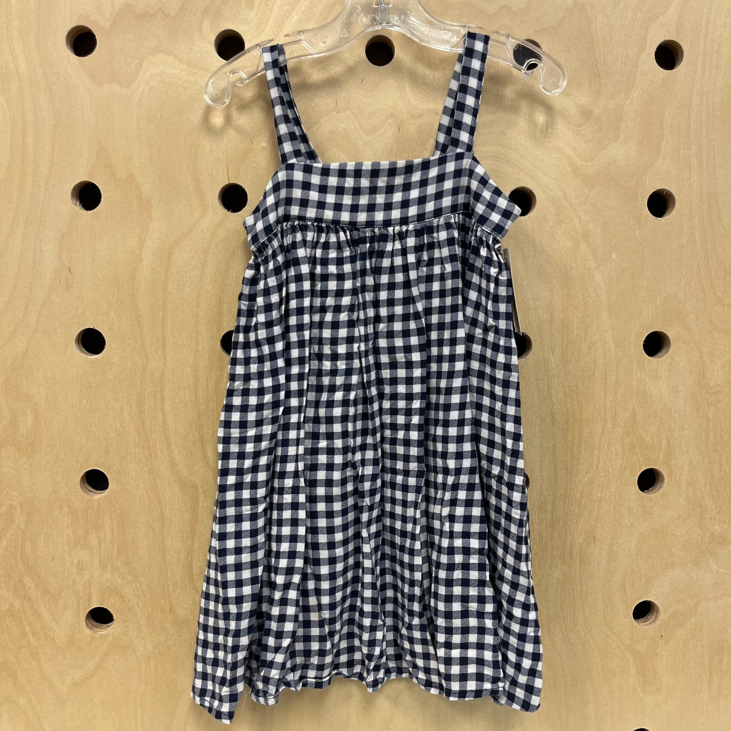 Blue + White Gingham Dress