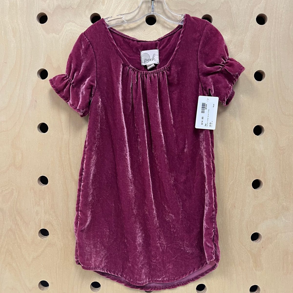 Mauve Crushed Velvet Dress