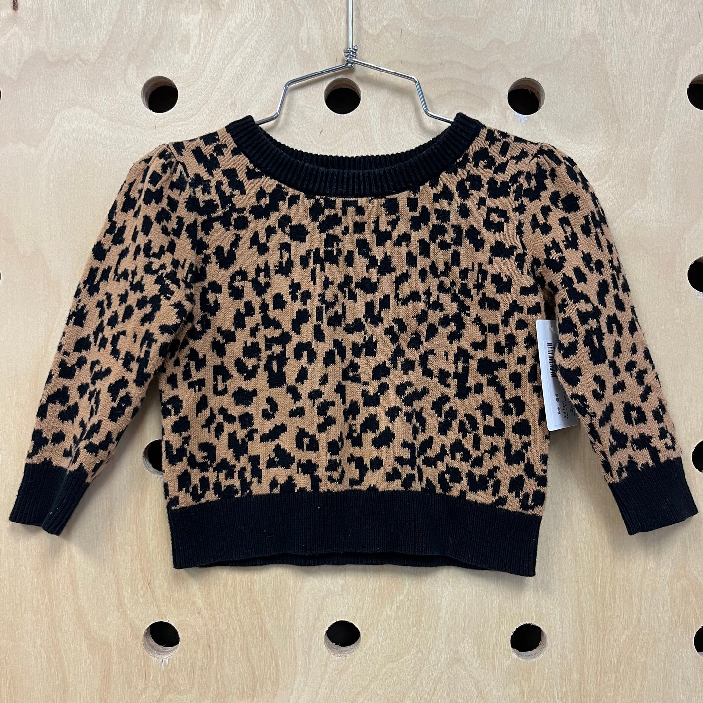 Tan + Black Leopard Sweater
