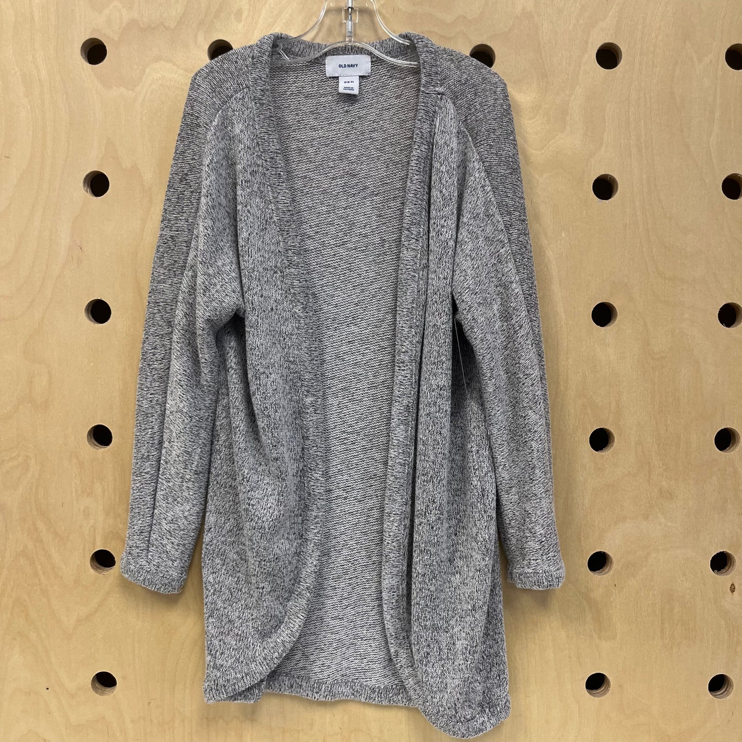 Grey Heathered Knit Cardigan