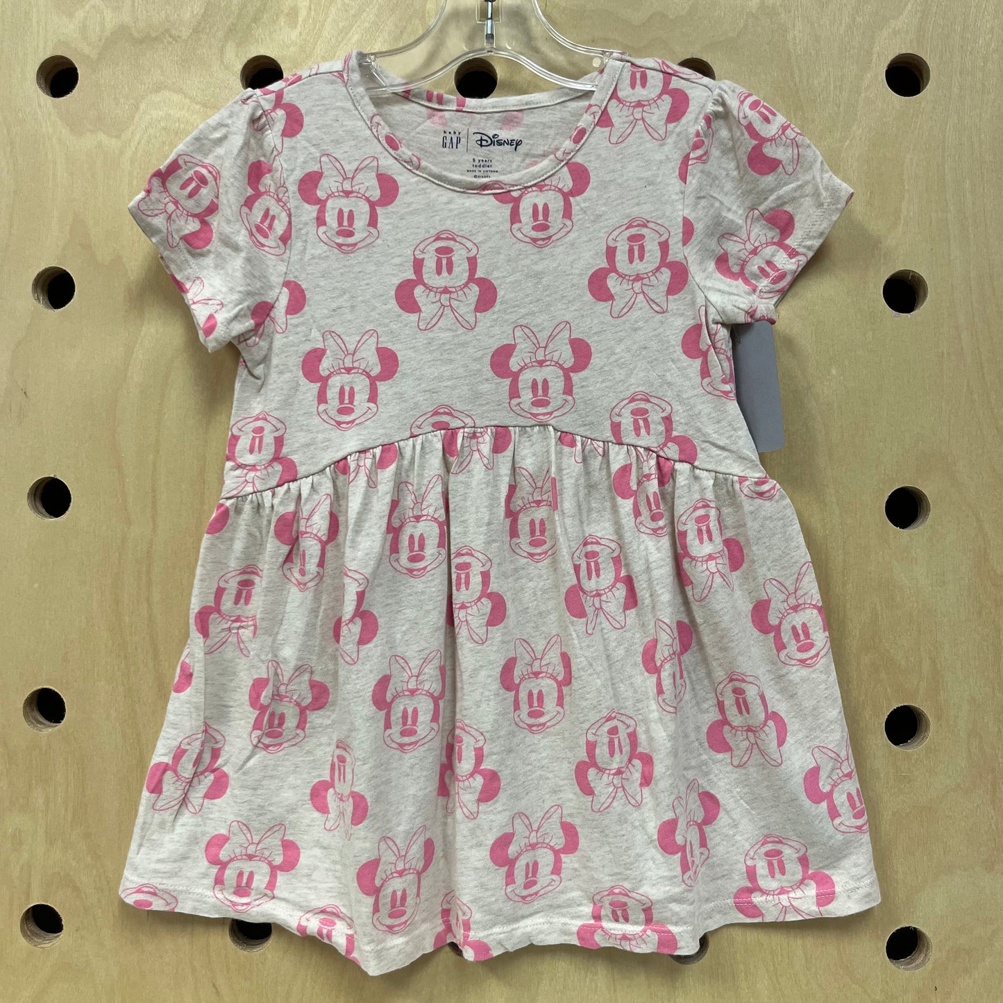 Beige & Pink Minnie Babydoll Top