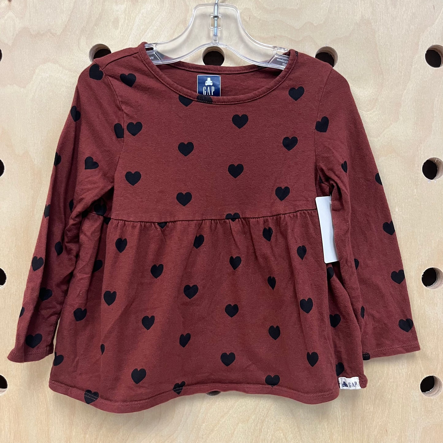 Mohagany/Black Hearts LS Top