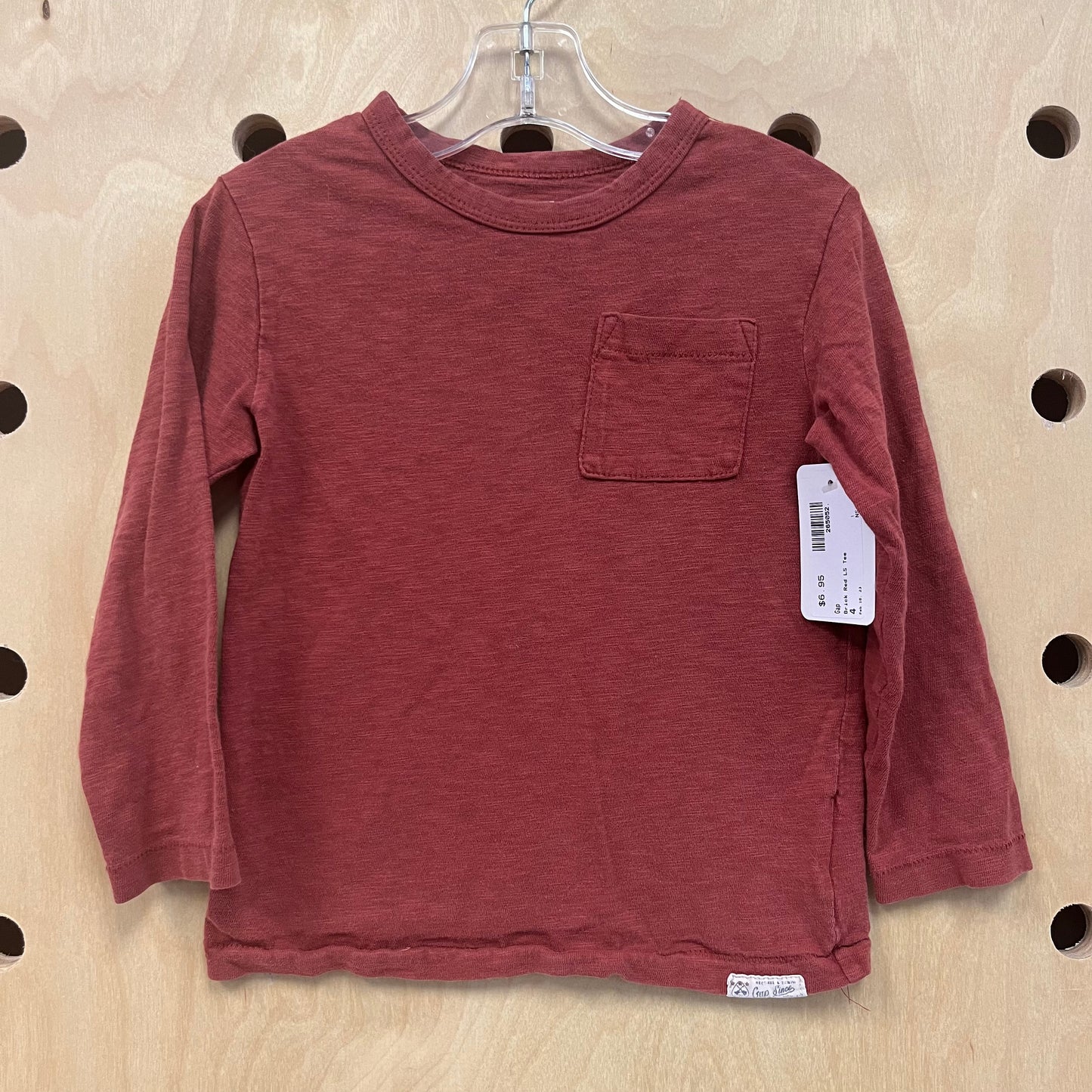 Brick Red LS Tee