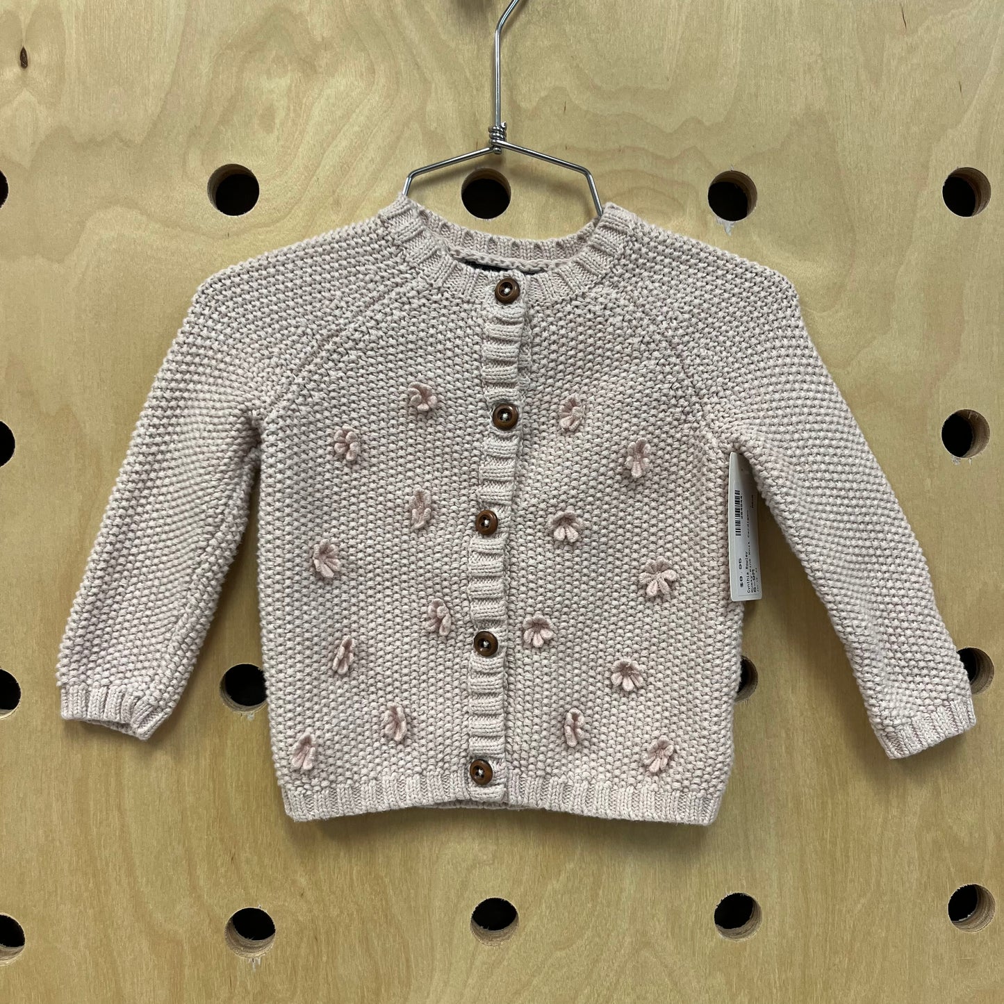 Dusty Pink Knit Cardigan