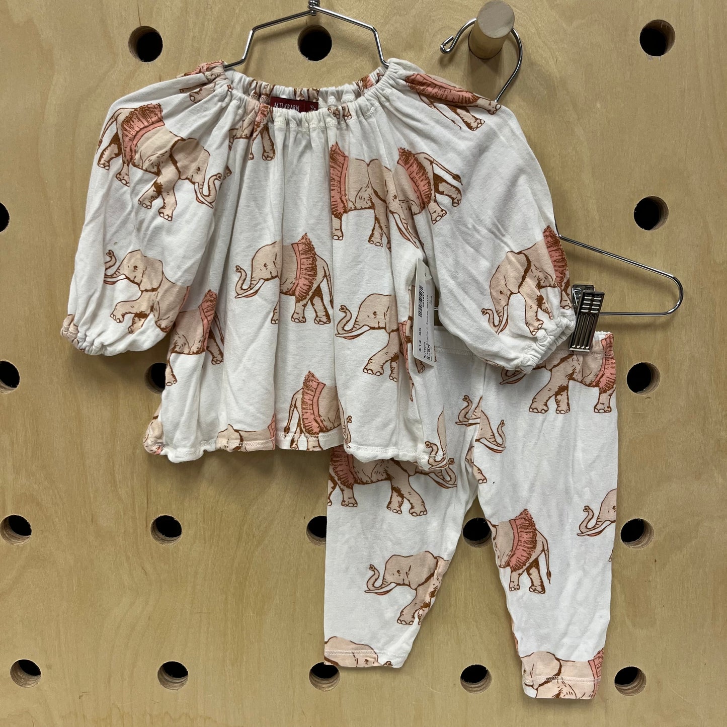 Cream Elephant Bamboo Outfit