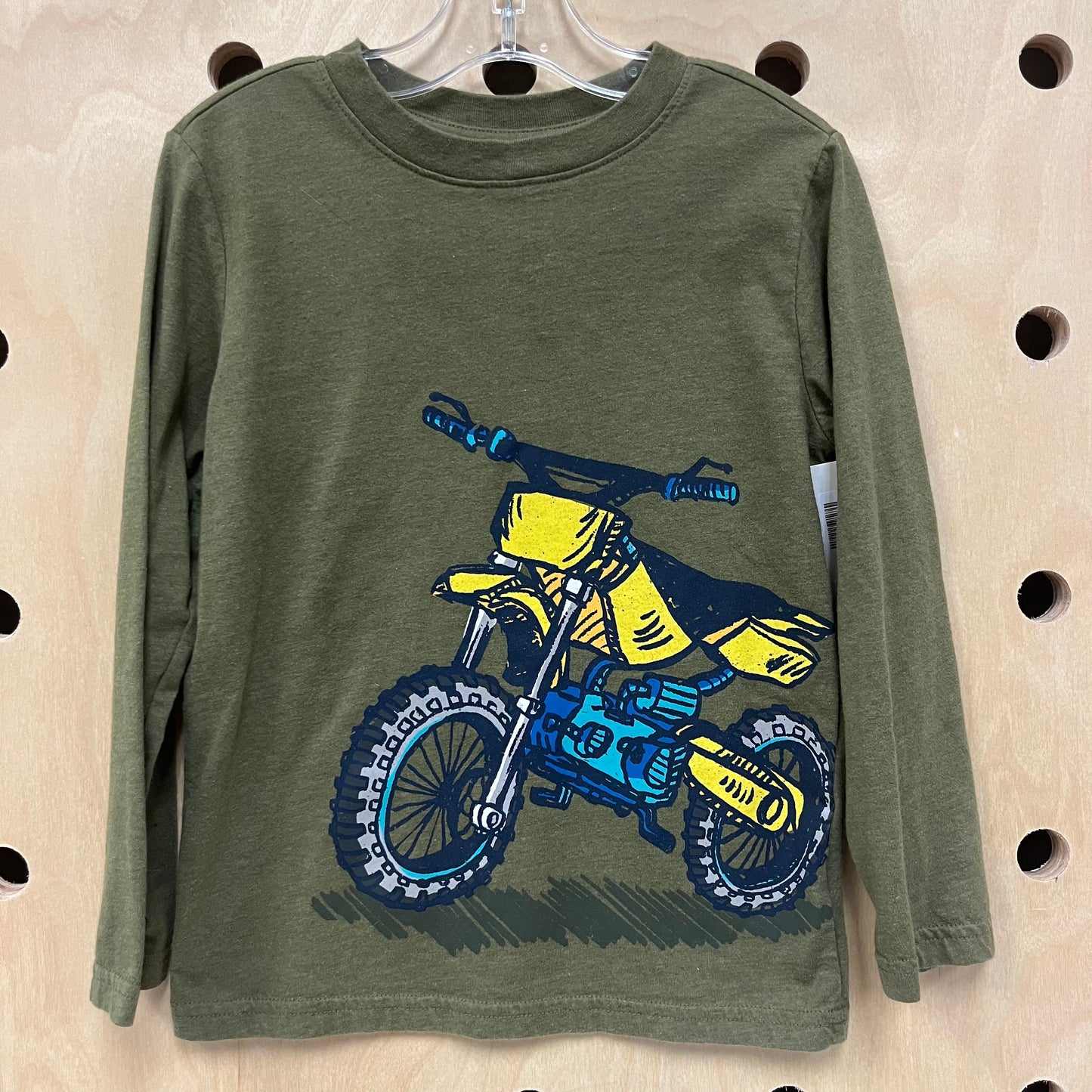 Olive Motorcycle LS Tee