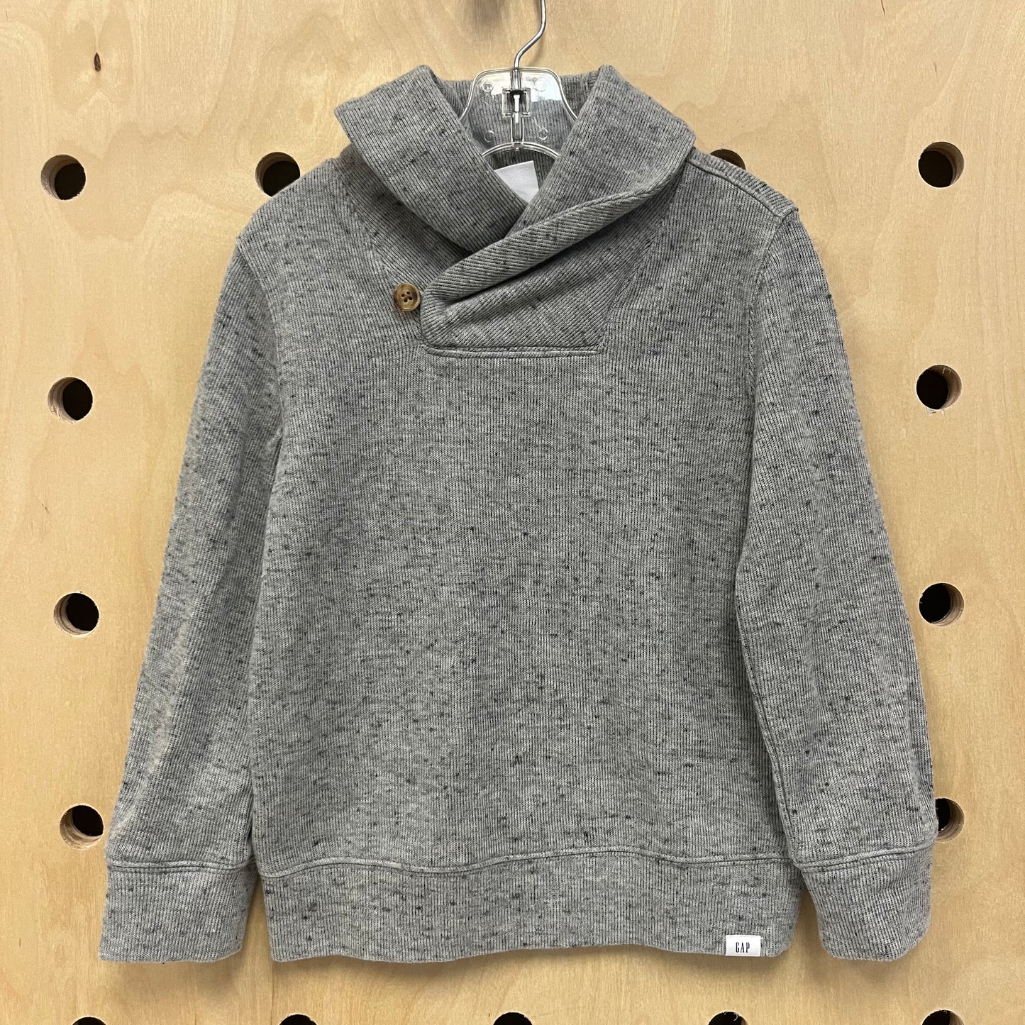 Grey Ribbed Pullover