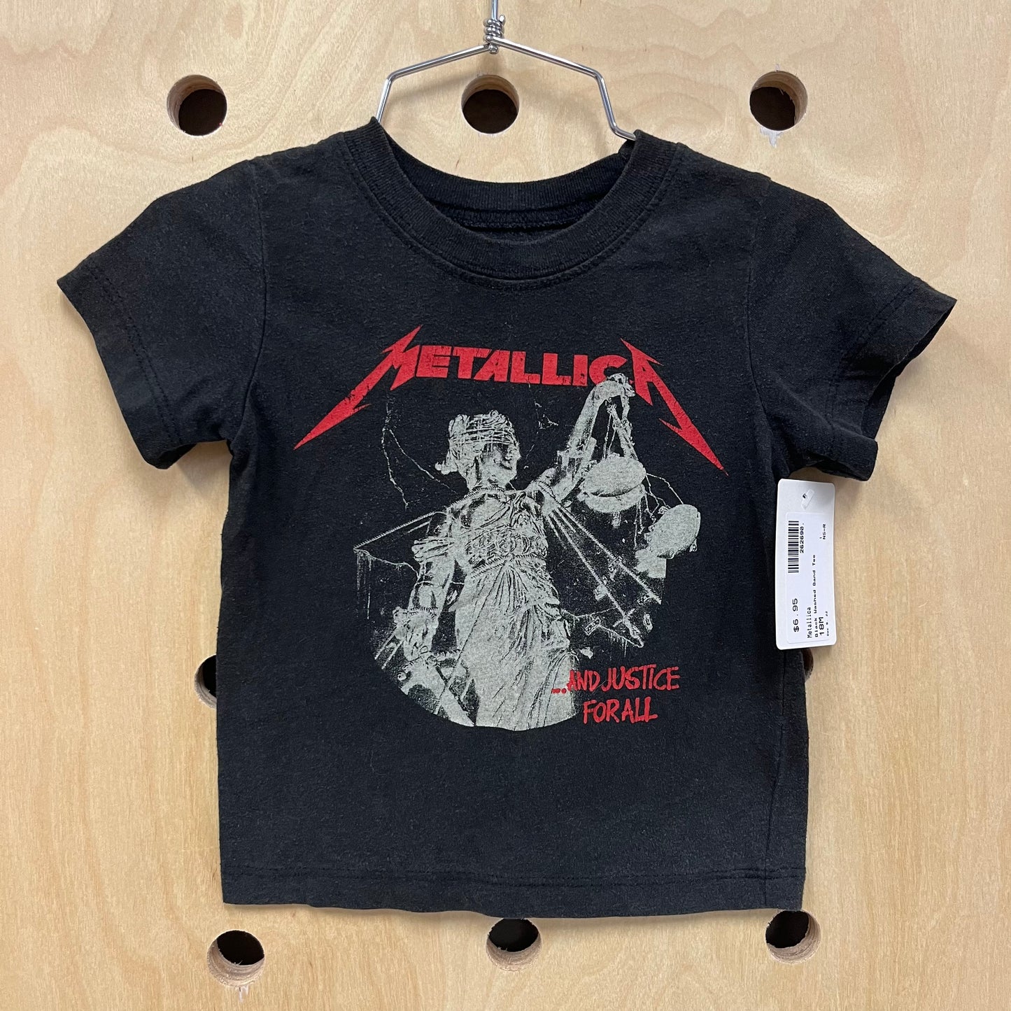 Black Washed Band Tee