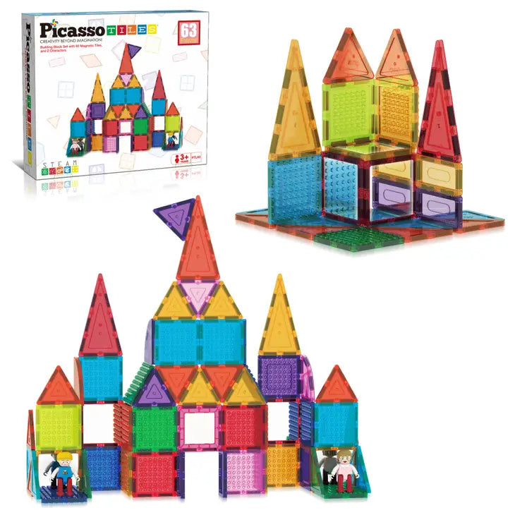 63 pc. Magnetic Building TIles