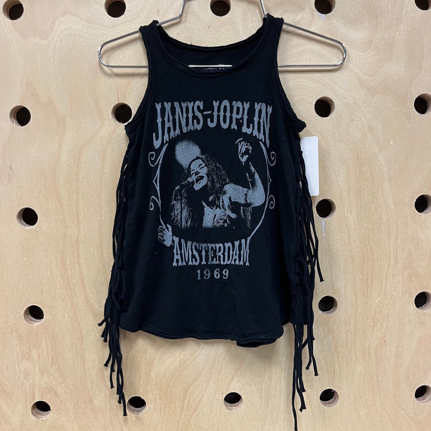 Janis Joplin Black Fringe Dress