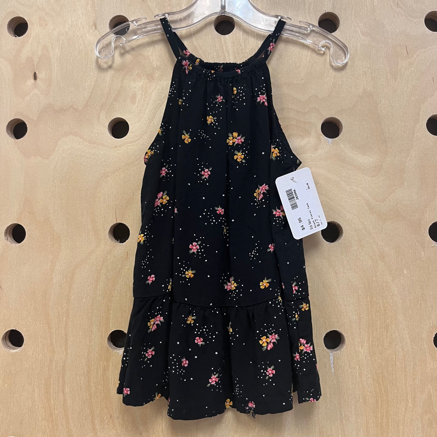 Black Floral Tank