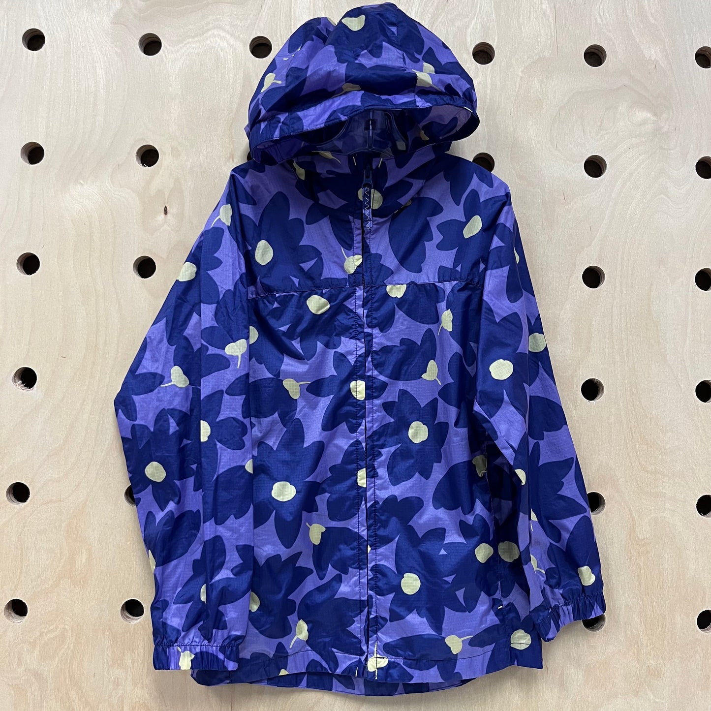 Lavender Floral Zip Windbreaker