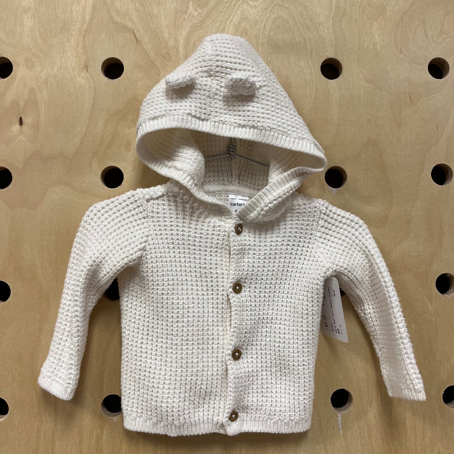 White Bear Ears Hoodie Cardigan