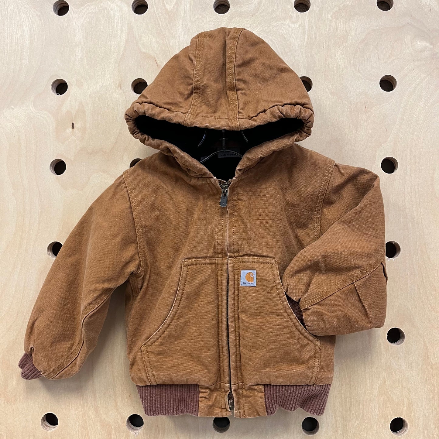 Tan Lined Hoodie Jacket