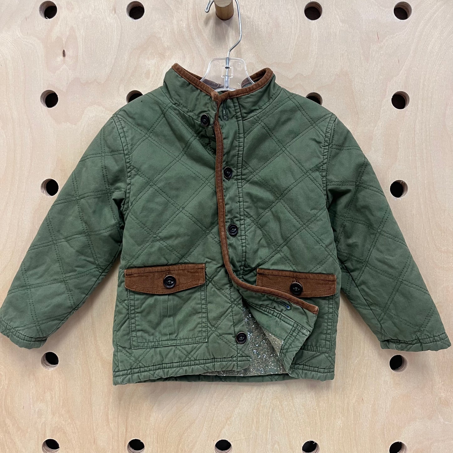 Green Quilted Jacket