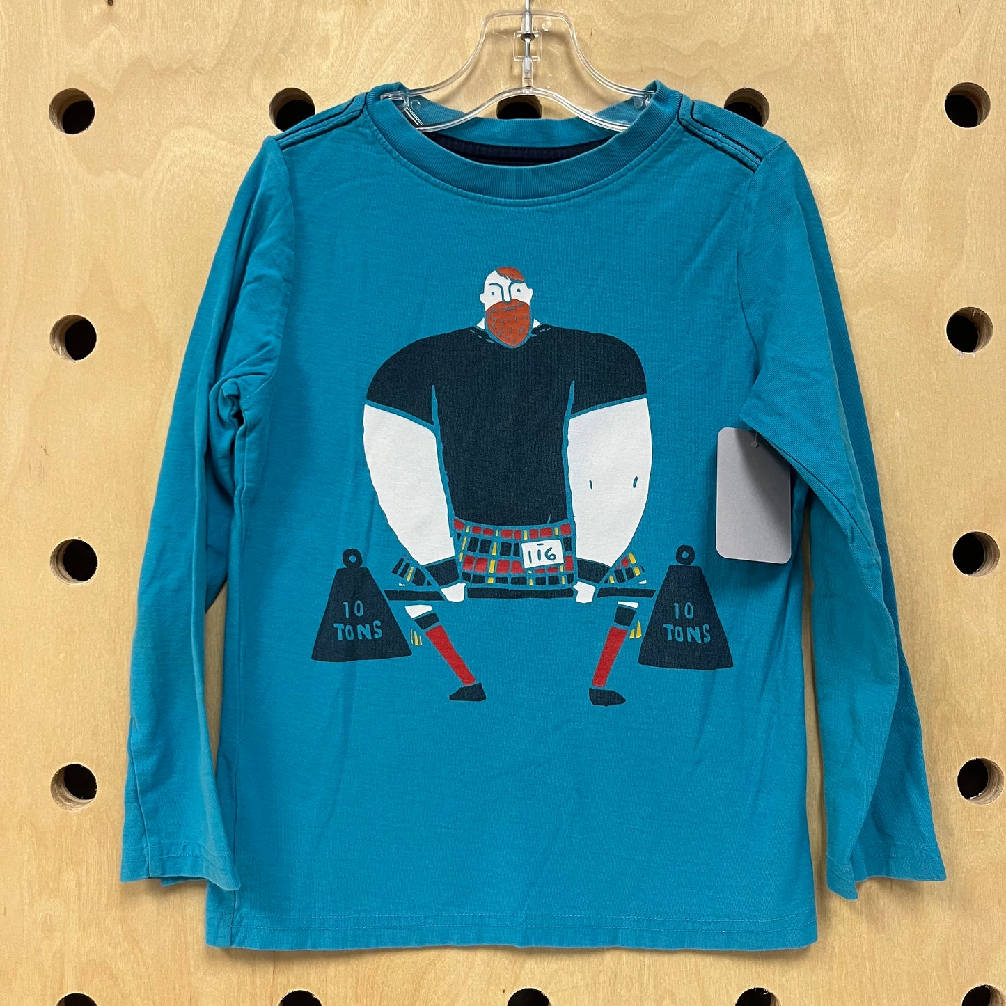 Blue Muscle Man Long Sleeve