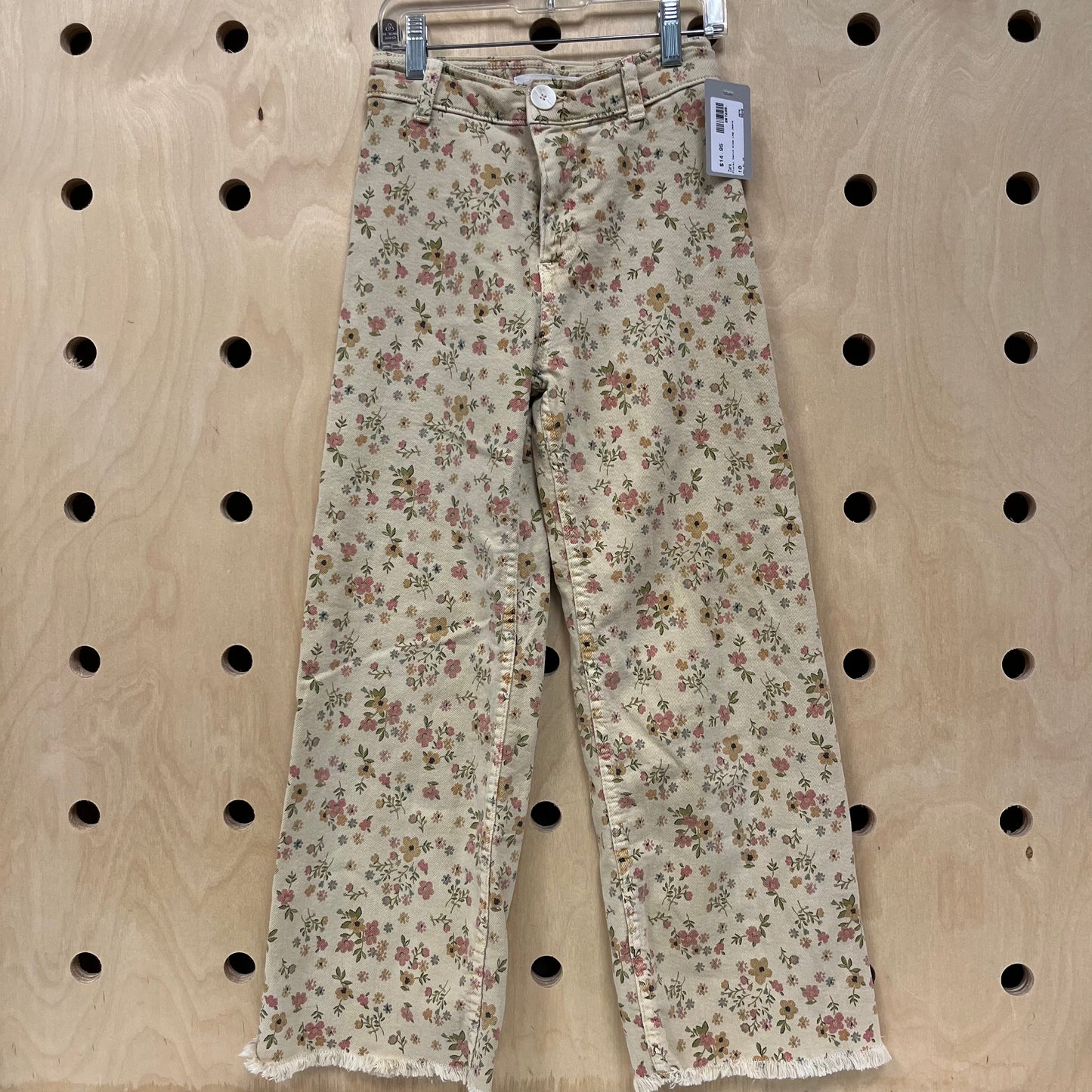 Floral Denim Wide Leg Jeans