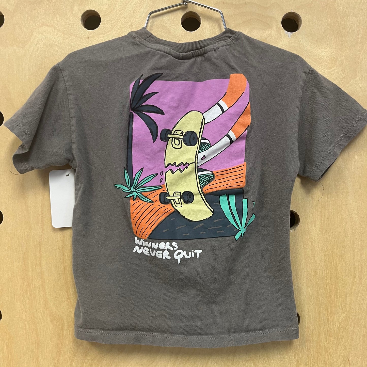 Grey Winners Never Quit Tee