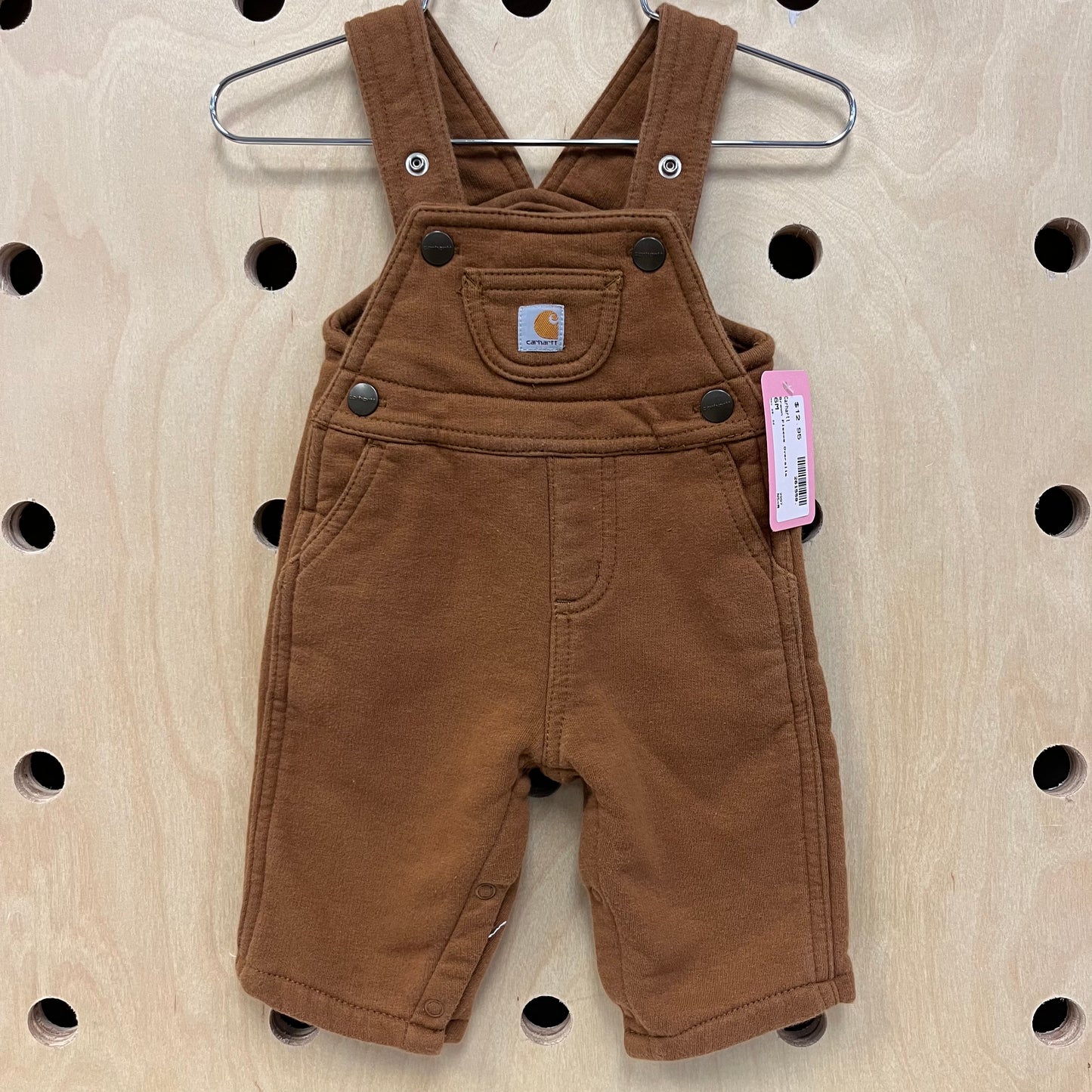 Brown Fleece Overalls