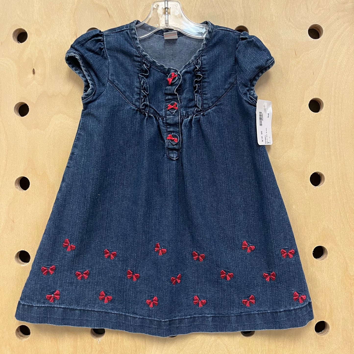 Denim Bow Dress