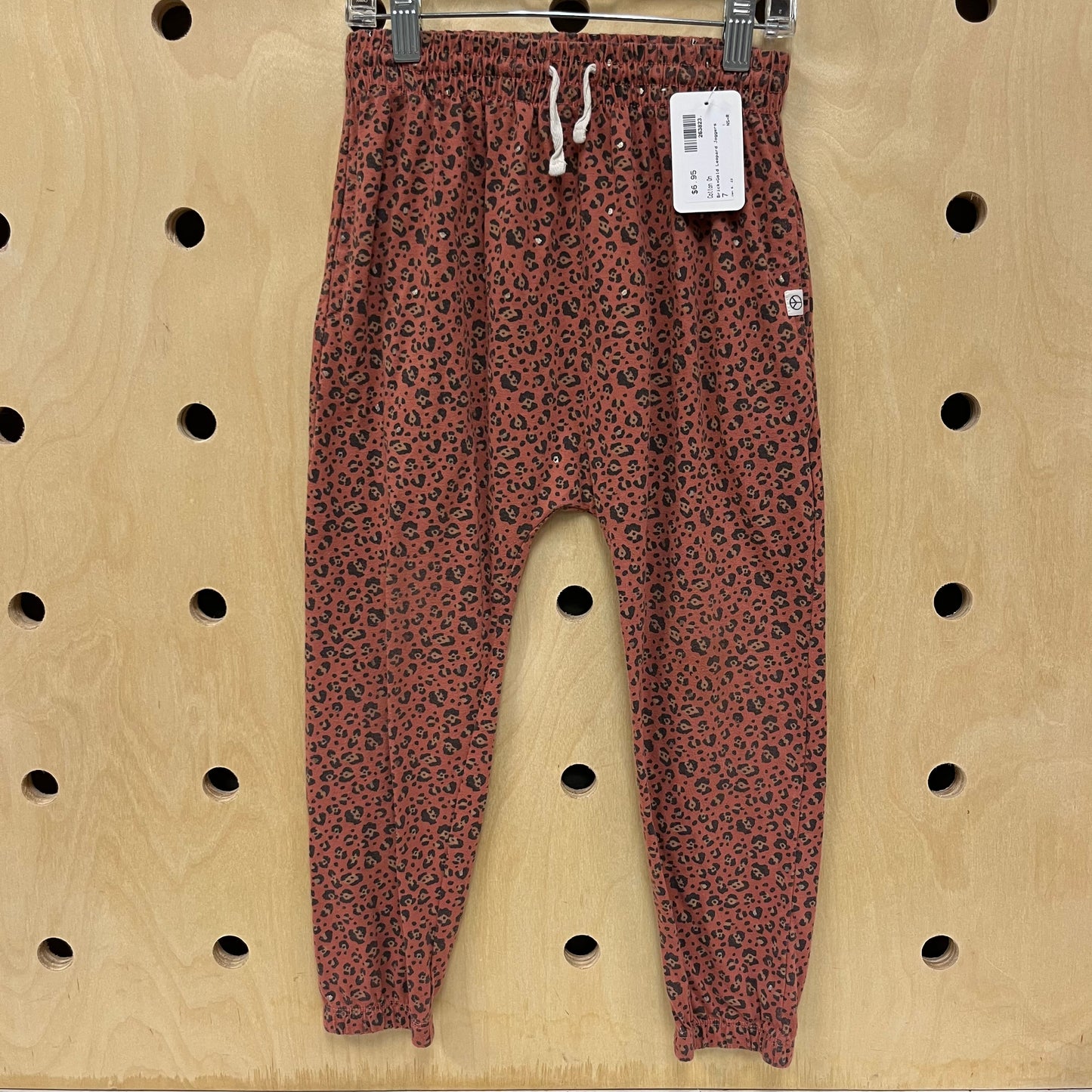 Brick+Gold Leopard Joggers