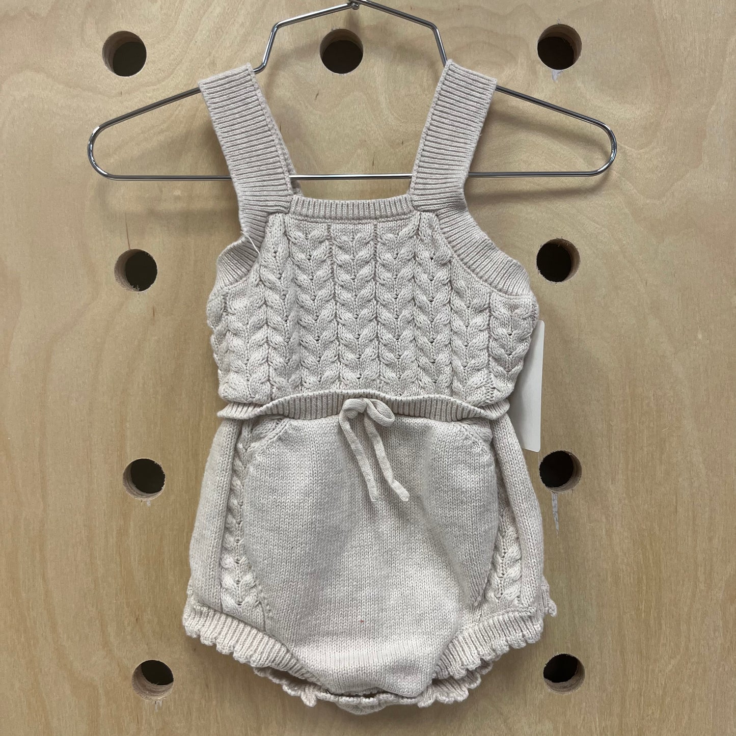 Cream Knit Romper