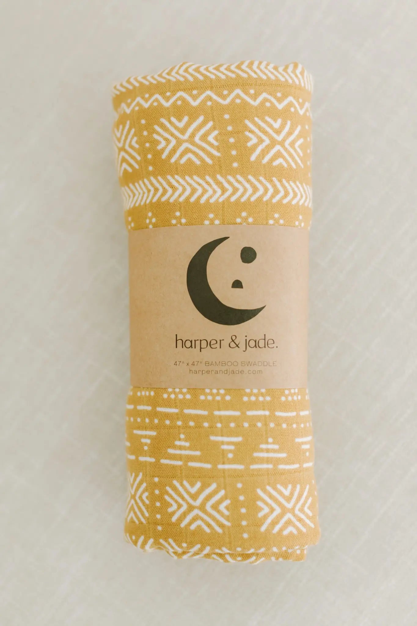 Bamboo Swaddle Mustard Mud