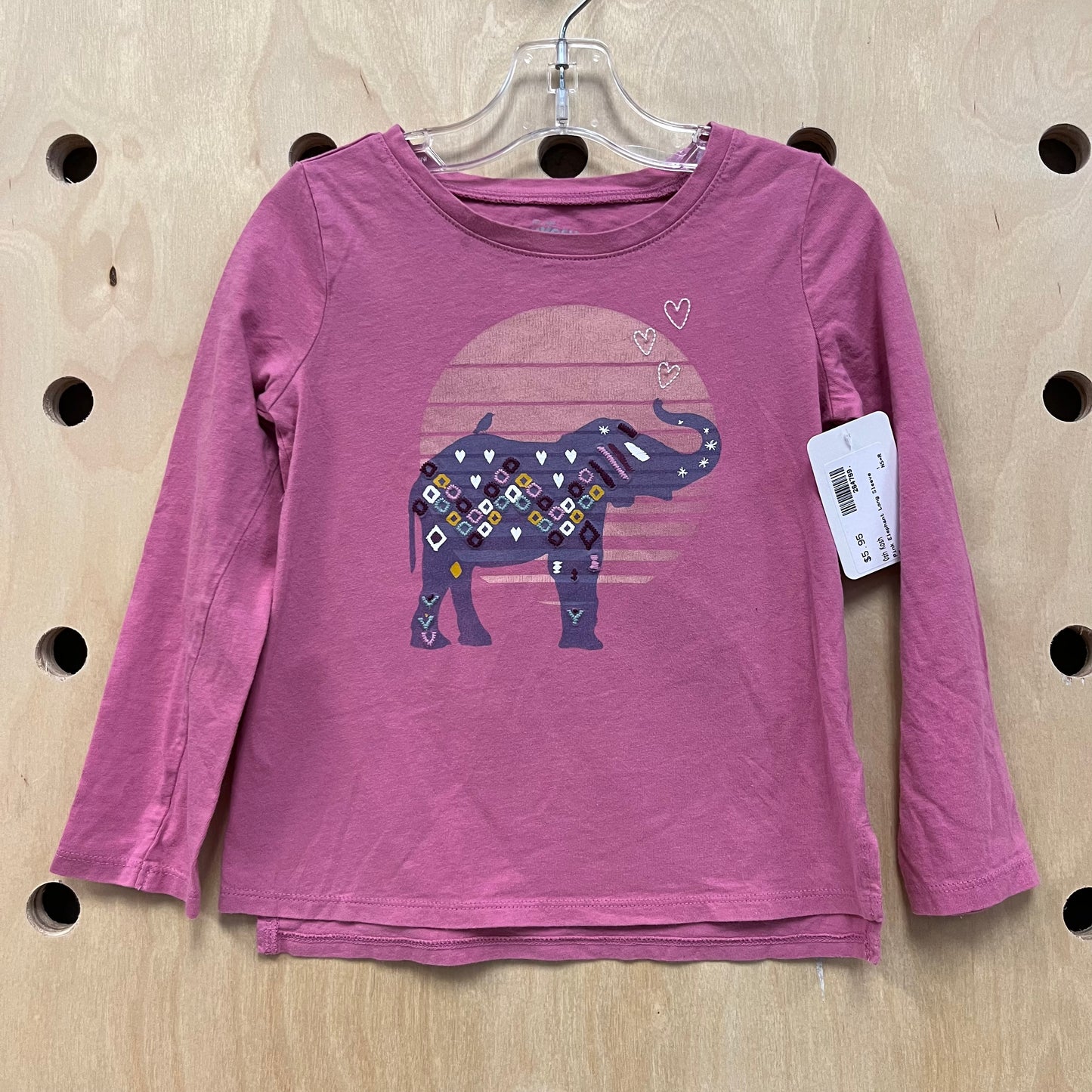 Pink Elephant Long Sleeve